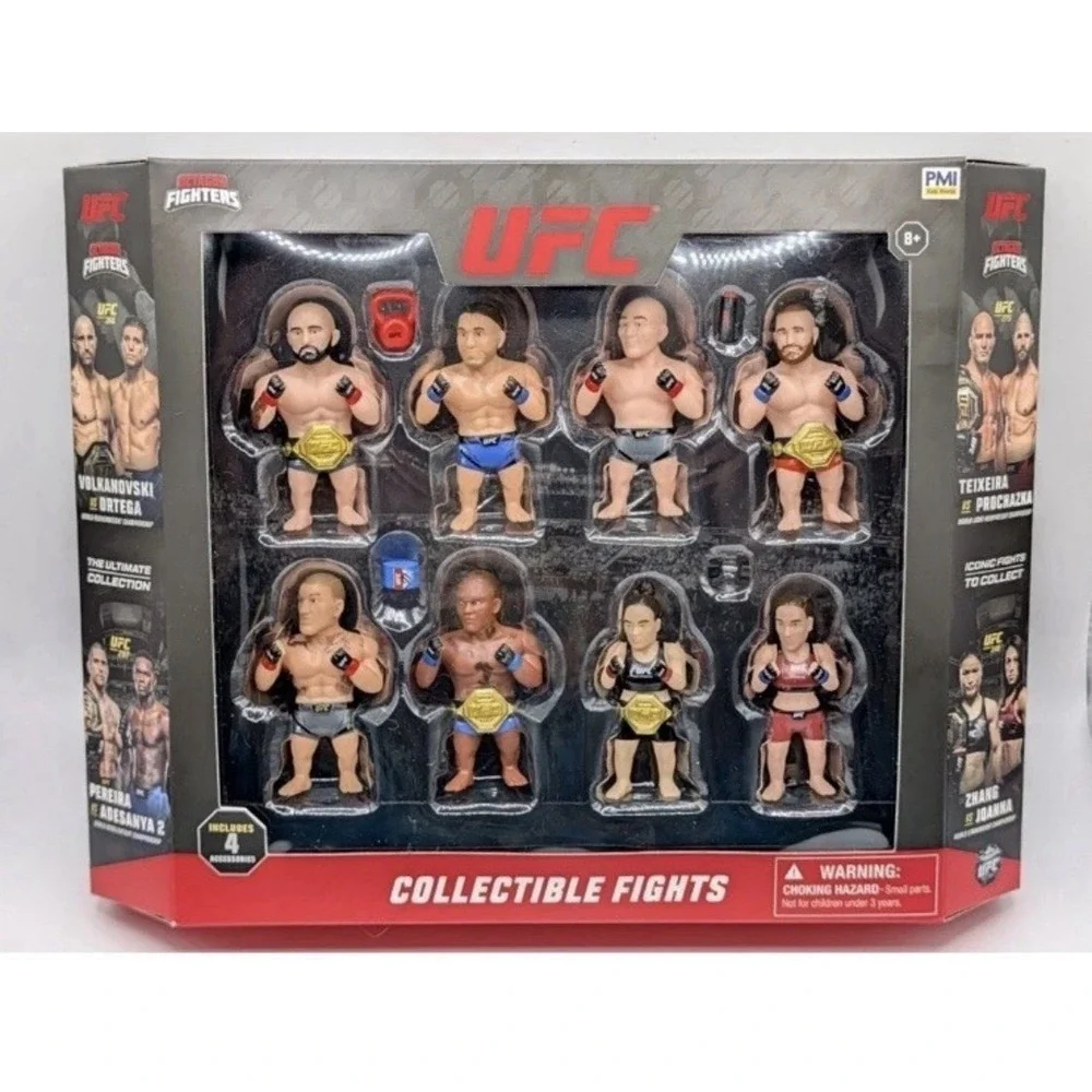 UFC Collectible Fights Octagon Fighters PMI Collectible Fights 8 Figurines‎ Set